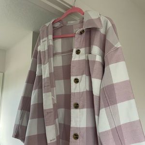 A New Day Pink Flannel Jacket